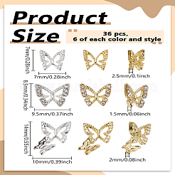 Кабошоны сплава 36шт 6 стиля&nbsp;MRMJ-LP0001-05