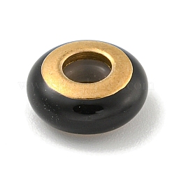 304 нержавеющая сталь эмалированные европейские бусины&nbsp;STAS-U005-01D-G