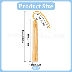25 шт. полиэстер большие подвески украшения&nbsp;HJEW-GO0001-12
