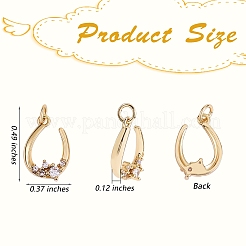 Покрытие стойки латунь микропаве прозрачные подвески из кубического циркония&nbsp;ZIRC-SZ0004-04