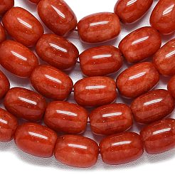 Натуральный Malaysia нефритовые бусы пряди&nbsp;G-B165-DM-10x14mm