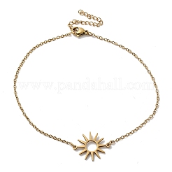 Браслеты Sun Link из нержавеющей стали 304&nbsp;BJEW-F521-02G