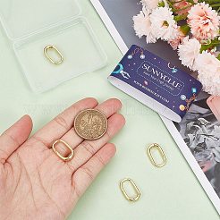 6 шт. латунные пружинные кольца-затворы&nbsp;ZIRC-SC0001-27