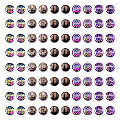 100 шт. 5 вида прозрачных гальванизированных стеклянных бусин с УФ-покрытием&nbsp;GLAA-TA0003-19D