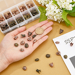 Сплавочные овальные бусины тибетского стиля &nbsp;PALLOY-PH0013-72-RS