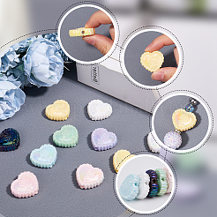 30 шт. переливающиеся акриловые бусины с УФ-покрытием&nbsp;OACR-SP0001-31