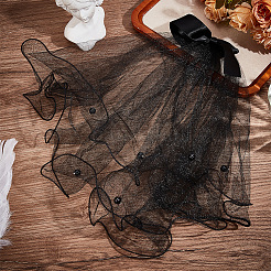 1 шт. полиэстеровая фата для невесты и собак&nbsp;AJEW-GF0010-48B