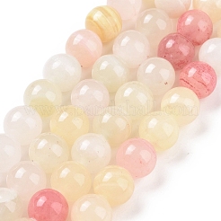 Натуральный красочный зеленый нефрит бисер пряди&nbsp;X-G-G757-01-12mm