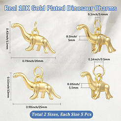 10шт 2 стиля латунные подвески&nbsp;KK-BBC0020-16