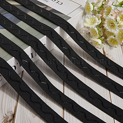 5м полиэстеровые нескользящие силиконовые эластичные захваты для шитья одежды&nbsp;SRIB-GF0001-50A-01