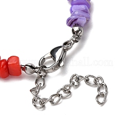 Браслеты и ожерелья из натуральных пресноводных ракушек&nbsp;SJEW-JS01360