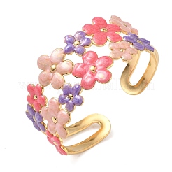 Браслеты-манжеты из нержавеющей стали 304 для женщин&nbsp;BJEW-F525-04C-G