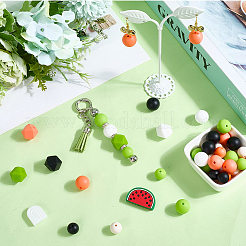 Силиконовые фокусные бусины на летнюю тематику&nbsp;SIL-SC0002-71