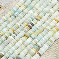 1 нить бусин из матового натурального цветка амазонита&nbsp;G-PA0001-63