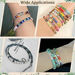 240 шт. 12-х цветные стеклянные бусины с тремя отверстиями&nbsp;SEED-ME0001-10A