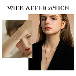 Латунные микропаве прозрачные кубические циркониевые подвески&nbsp;ZIRC-BBC0001-05G