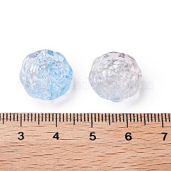 Спрей окрашены прозрачные стеклянные бусины&nbsp;GLAA-D038-01F