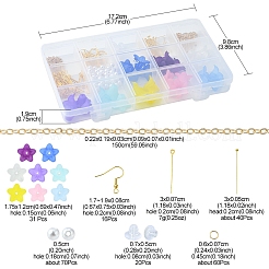 Набор для изготовления цветочных сережек своими руками&nbsp;DIY-FS0004-15