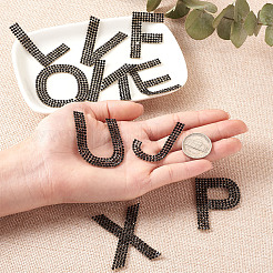 Блестящие термоклеящиеся стразы нашивки&nbsp;DIY-CD0001-10F