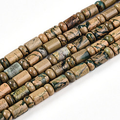 Нити бусин из натурального камня вердит&nbsp;G-N346-03A-06