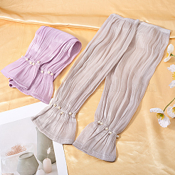 2 пара длинных нарукавников из двухцветной глазурованной марли&nbsp;AJEW-CY0001-22B