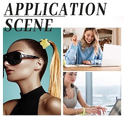 5 шт. 5-цветная мягкая бархатная подставка для запястья мыши в форме косточки&nbsp;AJEW-GF0007-06