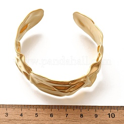 Текстурированные браслеты-манжеты из нержавеющей стали 304 для женщин&nbsp;LS-STAS-Z108-09G-01