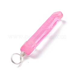 Подвески окрашенные натуральным кварцем&nbsp;PALLOY-JF01269-02