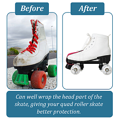 Плоские защитные накладки на носок из замши&nbsp;AJEW-WH0270-860B-05