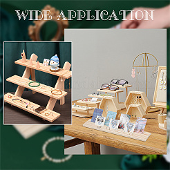 3-слотовый дисплей для деревянных колец&nbsp;RDIS-WH0002-20