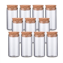 Пустые бутылки с небольшим стеклянным пробком&nbsp;LS-AJEW-WH0035-03-3x6cm