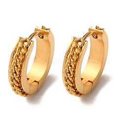 Серьги-кольца из нержавеющей стали 304&nbsp;EJEW-D331-16G