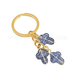 8 шт. прозрачные стеклянные брелки с аэрозольной краской&nbsp;KEYC-JKC01392