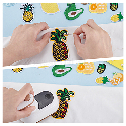 Полиэстер с вышивкой из искусственного шёлка&nbsp;PATC-WH0024-028A