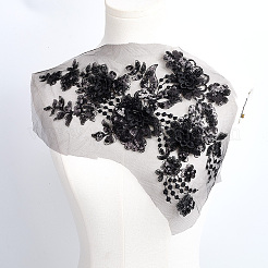 Полиэстер пайетки вышитые ткань пришивные заплатки&nbsp;PATC-WH20008-04A