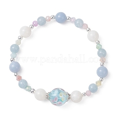 Браслеты из натурального радужного лунного камня&nbsp;BJEW-JB13103