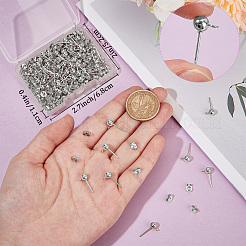 Фурнитура для сережек-гвоздиков из нержавеющей стали 304&nbsp;STAS-BBC0008-36C