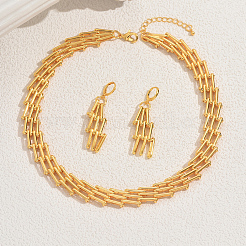 Винтажные железные многослойные ожерелья и серьги для женщин&nbsp;BR3637