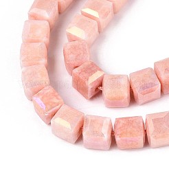 Антикоррозийные гальванические стеклянные бусины&nbsp;GLAA-T025-8mm-10I