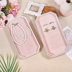 Бархатные коробки-органайзеры с крышкой&nbsp;CON-WH0089-191