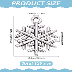 120 шт. Подвески из сплава в тибетском стиле&nbsp;TIBEP-LP0001-11