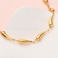 Женские ожерелья из цепочек из нержавеющей стали 304&nbsp;LS-NJEW-G178-01G-01