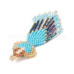 3 шт. подвески-ангелы из двухцветного стеклянного бисера&nbsp;PALLOY-MZ0089296