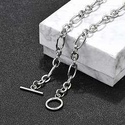 Не тускнеющие унисекс-цепочки из нержавеющей стали 304 Figaro&nbsp;X-NJEW-H215-03P