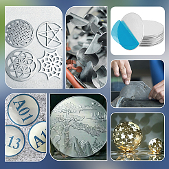 Круглые алюминиевые листы&nbsp;AJEW-WH0695-047P-A