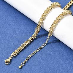 Латунные цепочки из пшеницы ожерелья для женщин&nbsp;NJEW-B157-21G