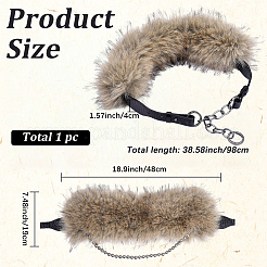 Цепочные ремни из искусственного меха и искусственной кожи&nbsp;AJEW-WH20072-55A-01