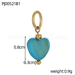 Подвески в виде ракушек из нержавеющей стали 304&nbsp;STAS-OY011-07G