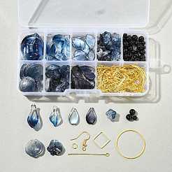 Наборы для изготовления сережек из стеклянных подвесок своими руками&nbsp;DIY-FS0009-01