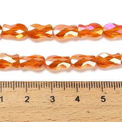 Стеклянные бусины с гальваническим покрытием &nbsp;EGLA-P066-01A-AB10